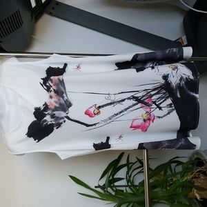 Artsy sleeveless top